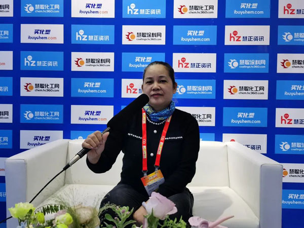 上海索是化工有限公司采購總監(jiān)周婭