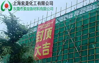 索是成功完成年產5000噸粉末涂料助劑項目封頂儀式!